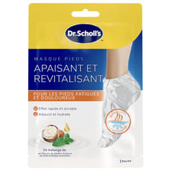 Scholl Masque Pieds Apaisant et Revitalisant 1 Paire