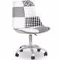 Chaise de Bureau Pivotante - Tissu Patchwork - Sam  Multicolore