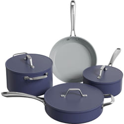 Ciarra Beyond - Batterie de Cuisine - Set de 4 - Poêle à Frire 26cm - Sauteuse 28cm/4.8L- Cocotte 24cm/6.8L - Casserole 20cm/ 3.3L - Revêtement