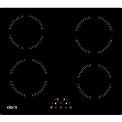Plaque à Induction 4 Feux 6000W Ciarra Table de cuisson 59cm Minuterie CD4BIH-A