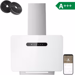 Améliorez votre cuisine avec CIARRA CD6736KW hotte en acier inoxydable élégante offrant un débit d'air puissant de 650m³/h ,  ...