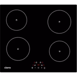 Table de Cuisson à Induction Ciarra CABBIH-4 Panneau Givré Légèrement Brillant 9 niveaux de puissance：La table de cuisson off ...
