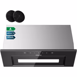 Ciarra Hotte de Cuisine Encastrable 60cm Recyclage ou Evacuation CD6931BK Efficacité énergétique A: Equiper un moteur à coura ...