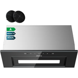 CIARRA Hotte Groupe Filtrant 60cm 460m³/h 3 Vitesses Commande Tactile ou par Geste CD6931BK