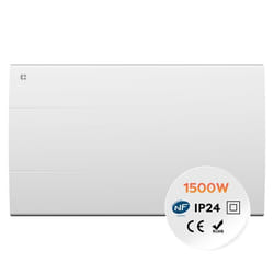 CIARRA Radiateur Électrique Fixé Inertie Sèche Céramique 1500W Chauffage Mural 4 Modes Programmes Personnalisées LCD Thermostat