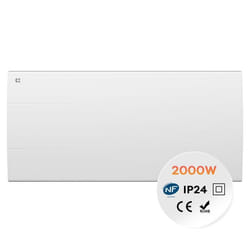 CIARRA Radiateur Électrique Fixé Inertie Sèche Céramique 2000W Surface de Chauffe 30m2 4 Modes Programmable LCD Thermostat
