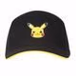 Pokémon Casquette Unisex Pikachu Badge 58 cm Noir Taille unique