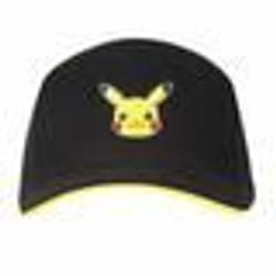 Pokémon Casquette Unisex Pikachu Badge 58 cm Noir Taille unique