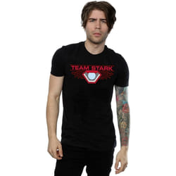 Marvel - T-shirt CIVIL WAR TEAM STARK - Homme (Noir)