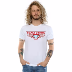 Marvel - T-shirt CIVIL WAR TEAM STARK - Homme (Blanc)