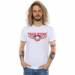 Marvel - T-shirt CIVIL WAR TEAM STARK - Homme (Blanc)