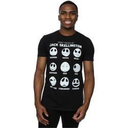Disney - T-shirt NIGHTMARE BEFORE CHRISTMAS MANY FACES OF JACK - Homme (Noir)