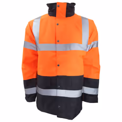 Portwest - Veste imperméable haute visibilité - Homme (Orange/Bleu marine)
