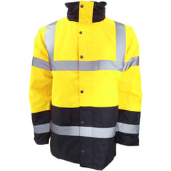 Portwest - Veste imperméable haute visibilité - Homme (Jaune/Bleu marine)