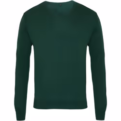 Premier - Pull à col en V - Homme (Vert bouteille)