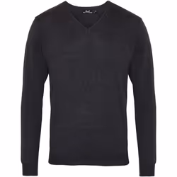 Premier - Pull à col en V - Homme (Gris foncé)