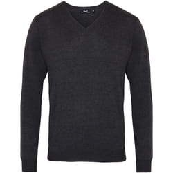 Premier - Pull à col en V - Homme (Gris foncé)