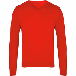 Premier - Pull à col en V - Homme (Rouge)