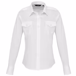 Premier - Chemisier de pilote à manches longues - Femme (Blanc)