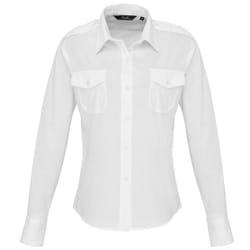 Premier - Chemisier de pilote à manches longues - Femme (Blanc)