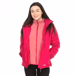 Trespass Madalin - Veste imperméable 3en1 - Femme (Cerise)