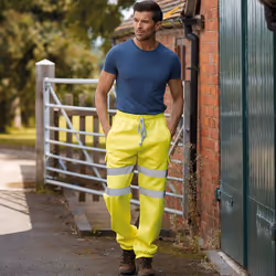 Yoko - Pantalon de sport haute visibilité - Homme (Jaune)