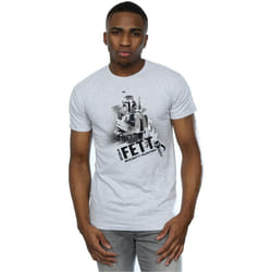 Star Wars - T-shirt BOUNTY HUNTER - Homme (Gris chiné)