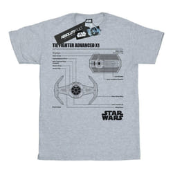 Star Wars - T-shirt TIE FIGHTER X1 - Homme (Gris chiné)