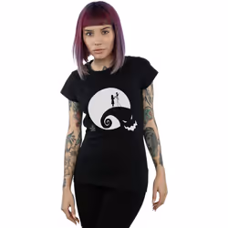 Disney - T-shirt NIGHTMARE BEFORE CHRISTMAS - Femme (Noir)