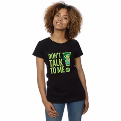 Disney - T-shirt INSIDE OUT DON'T TALK TO ME - Femme (Noir)