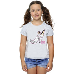 Star Wars - T-shirt - Fille (Gris chiné)