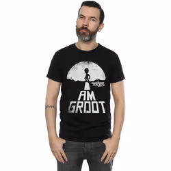 Marvel - T-shirt GUARDIANS OF THE GALAXY AM GROOT - Homme (Noir)