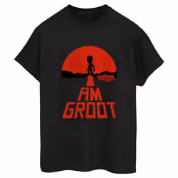 Marvel - T-shirt GUARDIANS OF THE GALAXY AM GROOT - Homme (Noir)