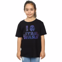 Star Wars - T-shirt LOVE STAR WARS - Fille (Noir)