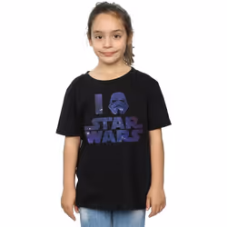 Star Wars - T-shirt LOVE STAR WARS - Fille (Noir)