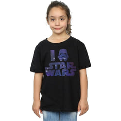 Star Wars - T-shirt LOVE STAR WARS - Fille (Noir)