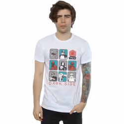 Star Wars - T-shirt THE LAST JEDI DARK SIDE - Homme (Blanc)
