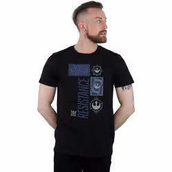 Star Wars - T-shirt THE LAST JEDI THE RESISTANCE - Homme (Noir)