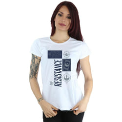 Star Wars - T-shirt THE LAST JEDI THE RESISTANCE - Femme (Blanc)