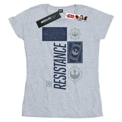 Star Wars - T-shirt THE LAST JEDI THE RESISTANCE - Femme (Gris chiné)