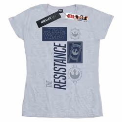 Star Wars - T-shirt THE LAST JEDI THE RESISTANCE - Femme (Gris chiné)