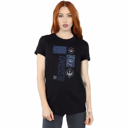 Star Wars - T-shirt THE LAST JEDI THE RESISTANCE - Femme (Noir)