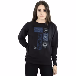 Star Wars - Sweat THE LAST JEDI THE RESISTANCE - Femme (Noir)