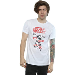 Star Wars - T-shirt THE LAST JEDI POWER OF THE DARK SIDE - Homme (Blanc)