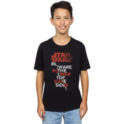 Star Wars - T-shirt THE LAST JEDI POWER OF THE DARK SIDE - Garçon (Noir)