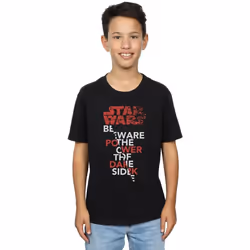Star Wars - T-shirt THE LAST JEDI POWER OF THE DARK SIDE - Garçon (Noir)