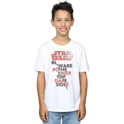 Star Wars - T-shirt THE LAST JEDI POWER OF THE DARK SIDE - Garçon (Blanc)