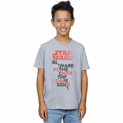 Star Wars - T-shirt THE LAST JEDI POWER OF THE DARK SIDE - Garçon (Gris chiné)
