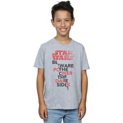 Star Wars - T-shirt THE LAST JEDI POWER OF THE DARK SIDE - Garçon (Gris chiné)