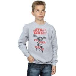 Star Wars - Sweat THE LAST JEDI POWER OF THE DARK SIDE - Garçon (Gris chiné)